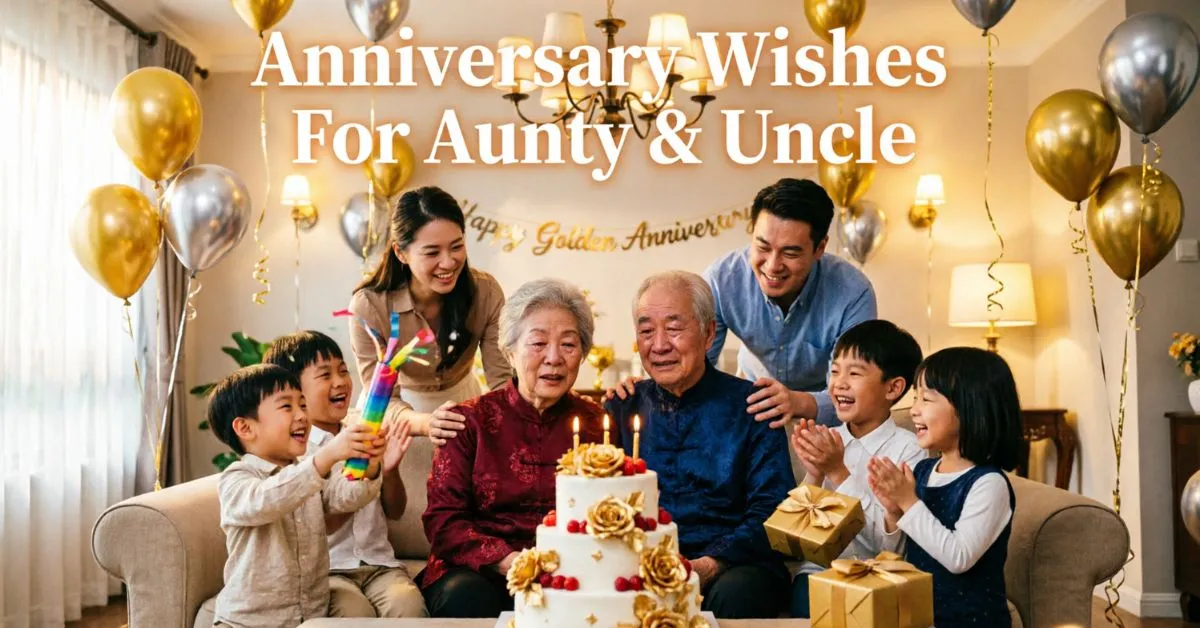 Anniversary Wishes For Aunty & Uncle