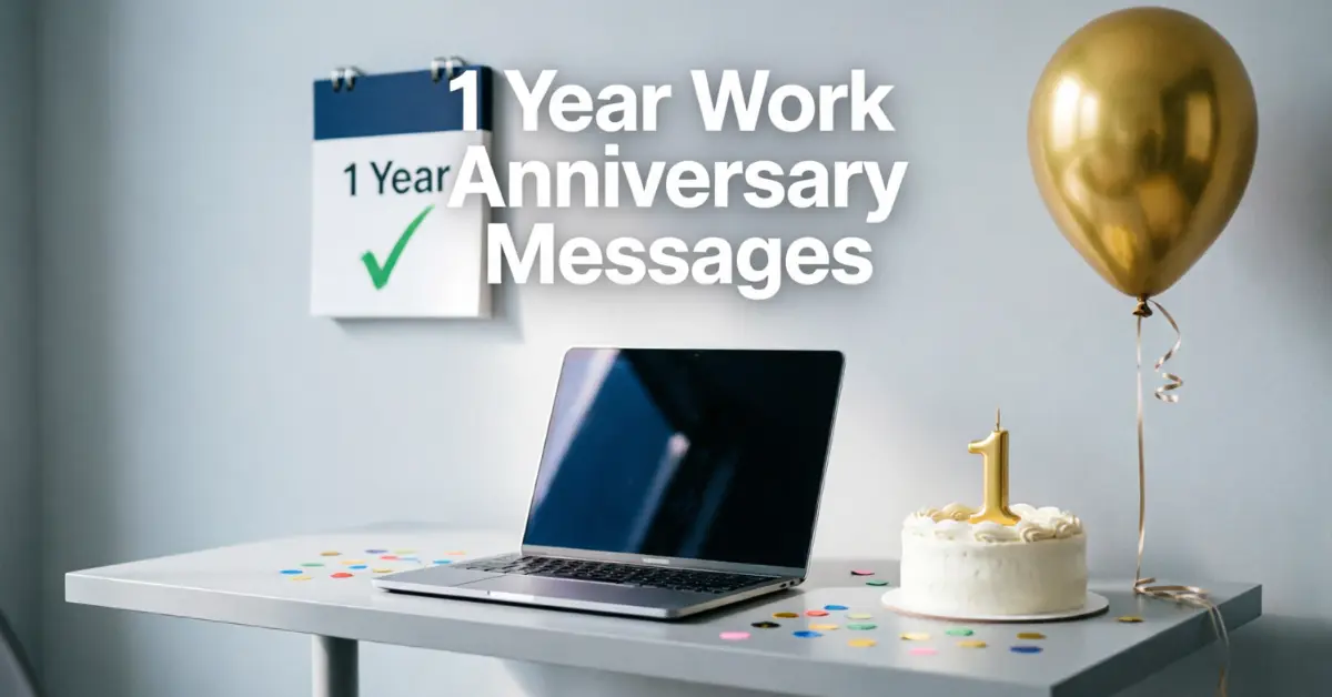 1 Year Work Anniversary Messages
