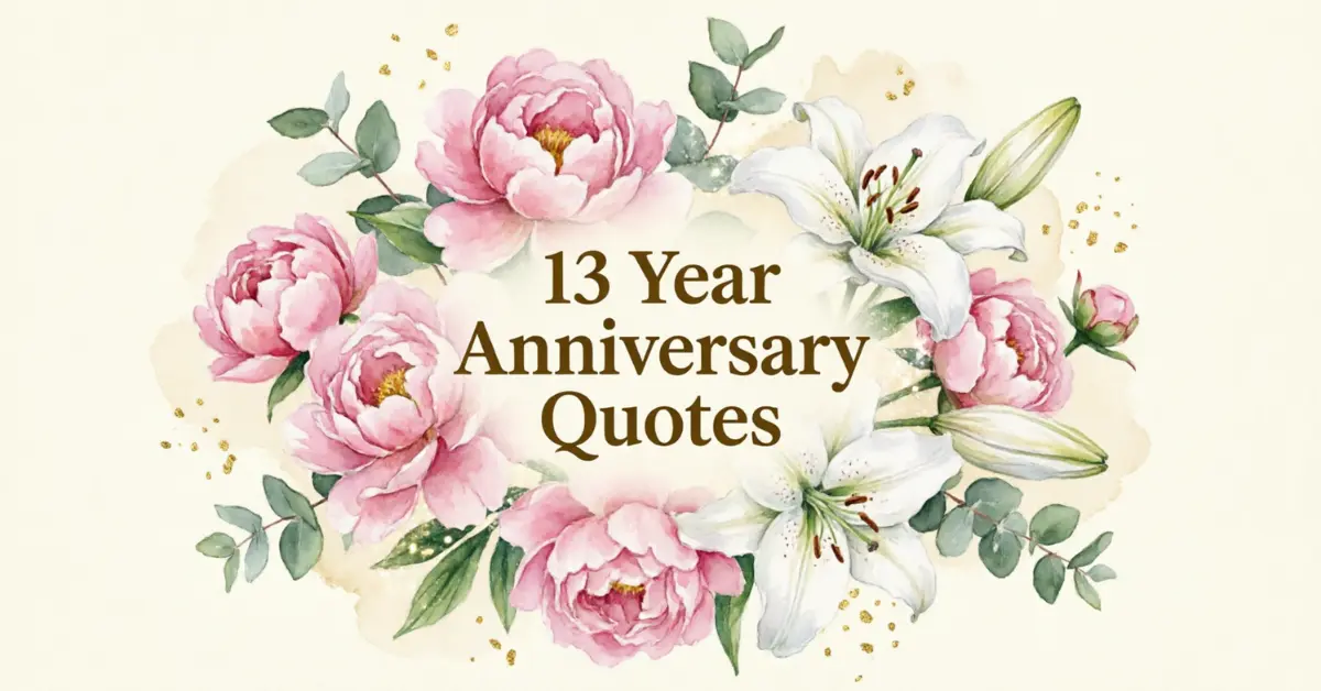 13 Year Anniversary Quotes
