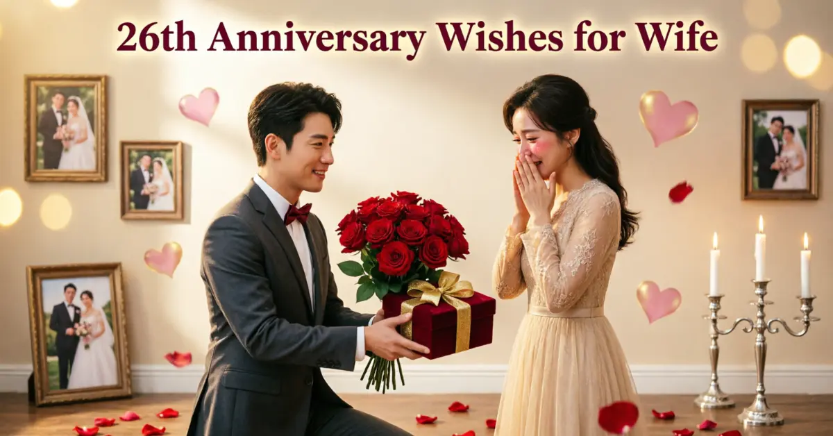 26th Anniversary Wishes For Wife