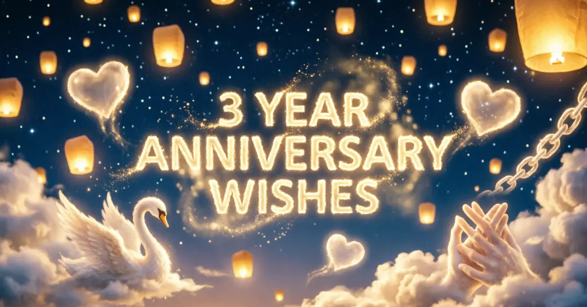 3 Year Anniversary Wishes
