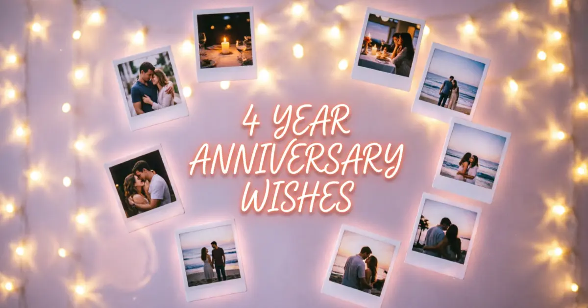 4 Year Anniversary Wishes