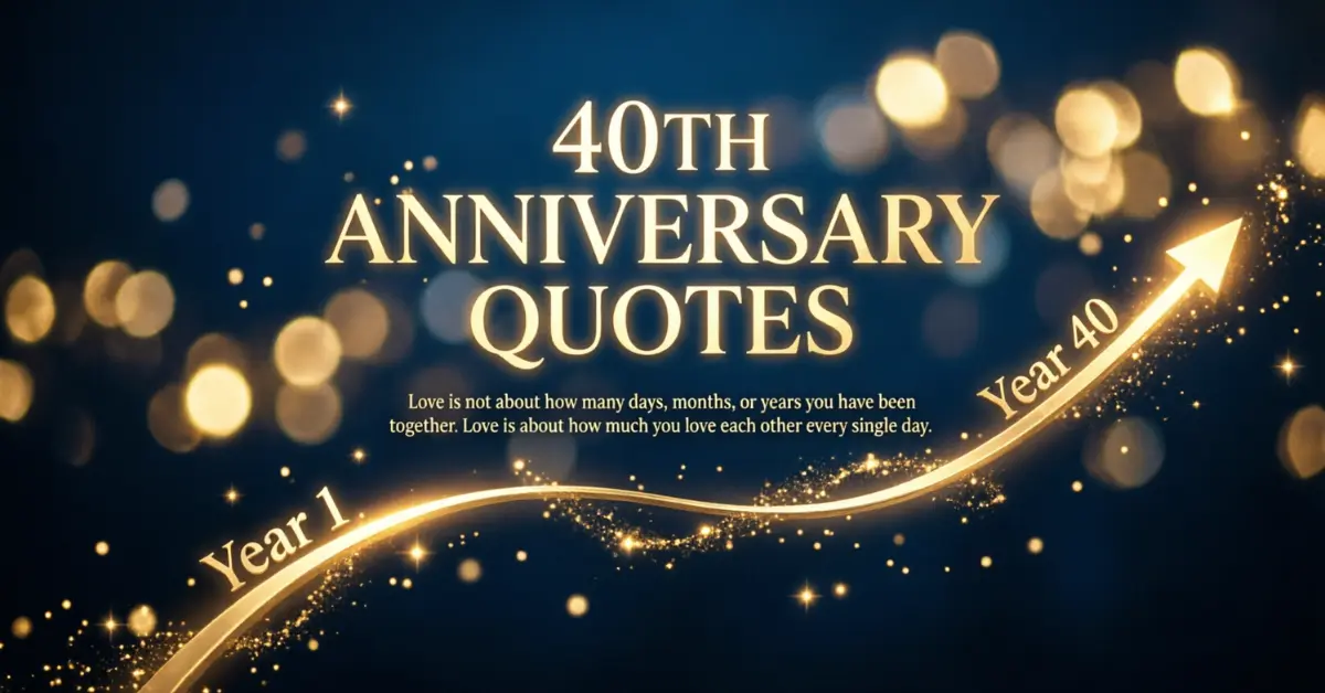 40th Anniversary Quotes