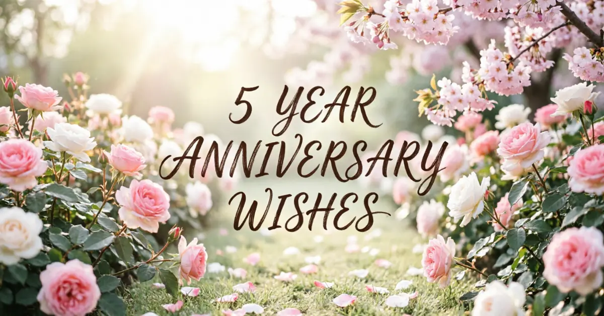 5 Year Anniversary Wishes