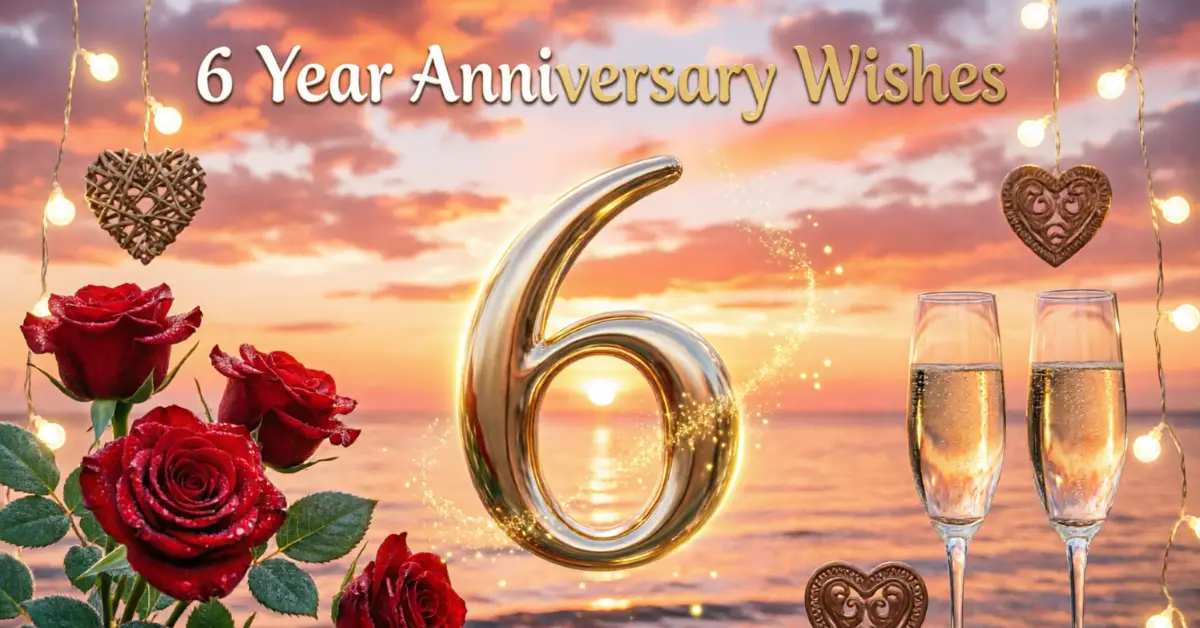 6 Year Anniversary Wishes