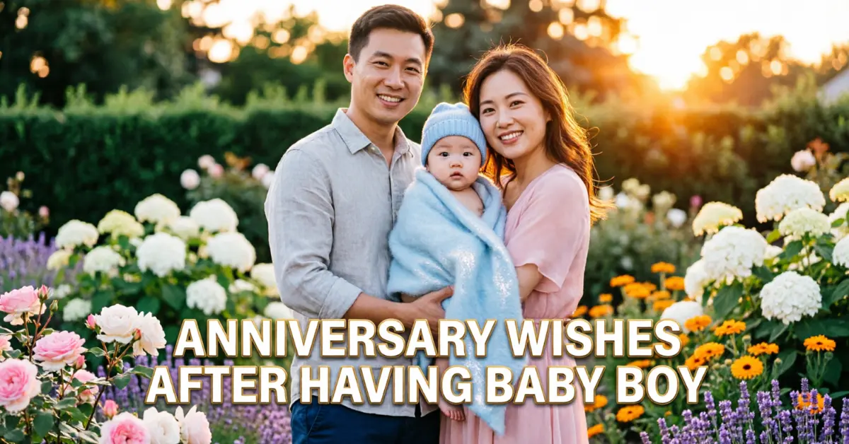 Anniversary Wishes After Having Baby Boy