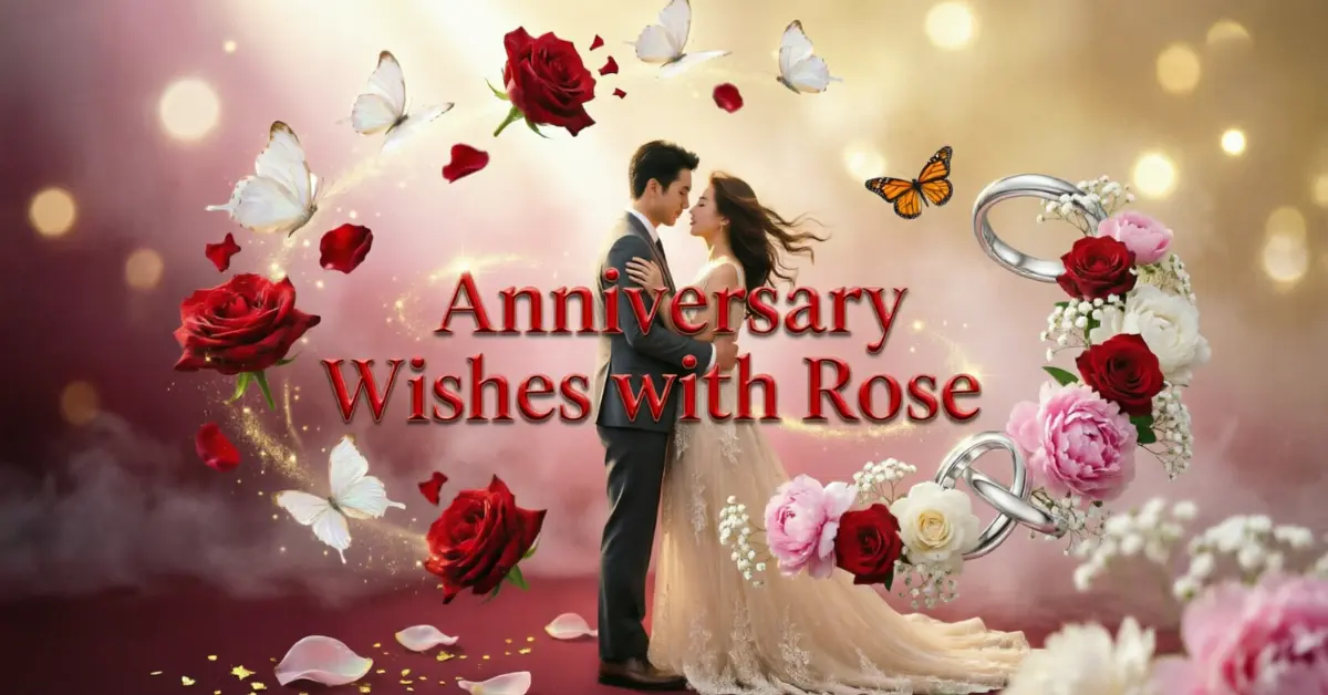 Anniversary Wishes With Rose