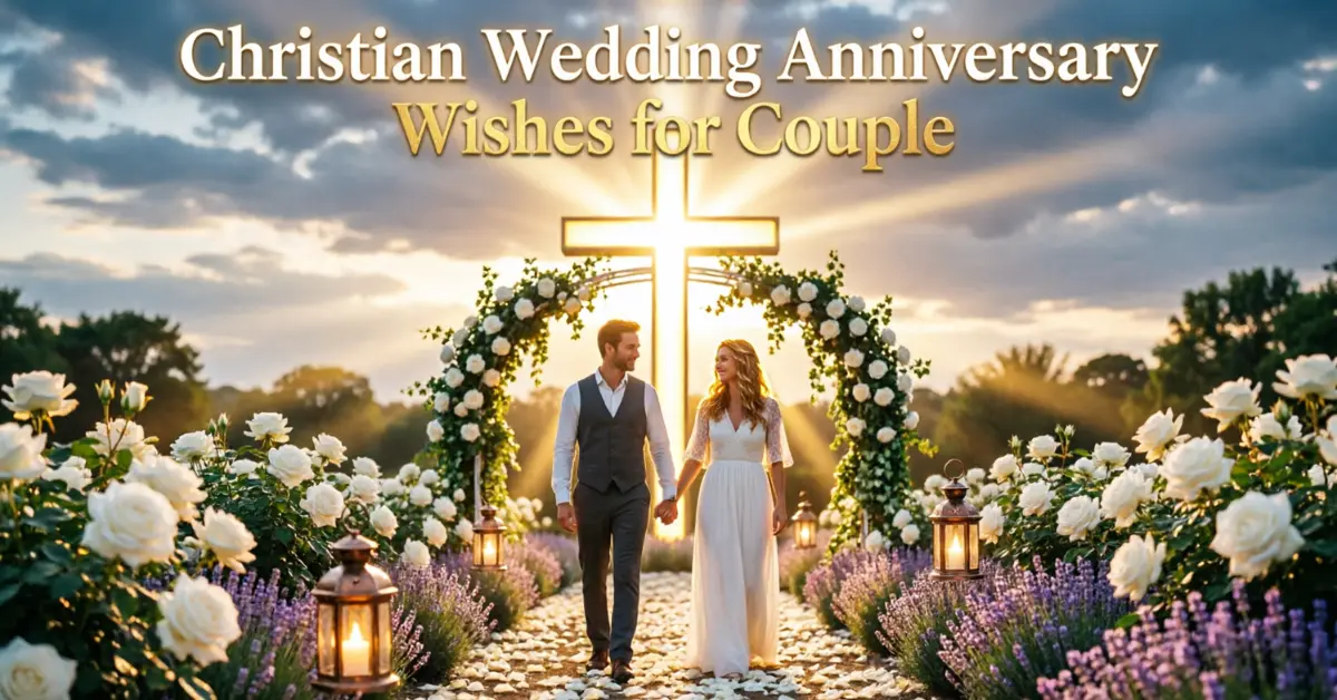 Christian Wedding Anniversary Wishes For Couple