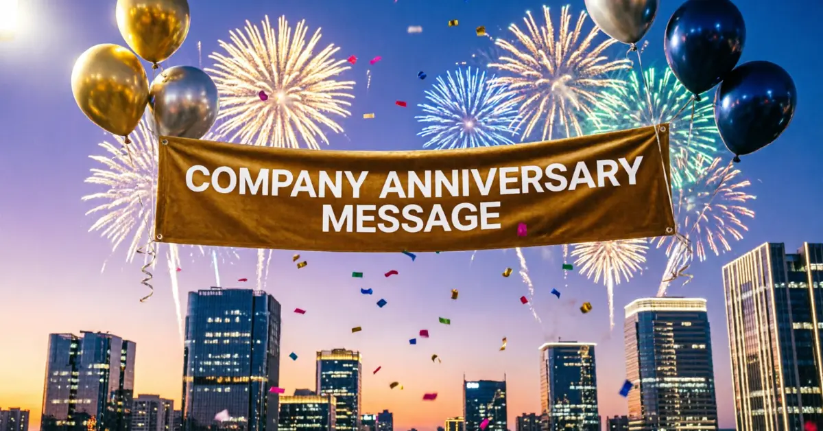 Company Anniversary Message