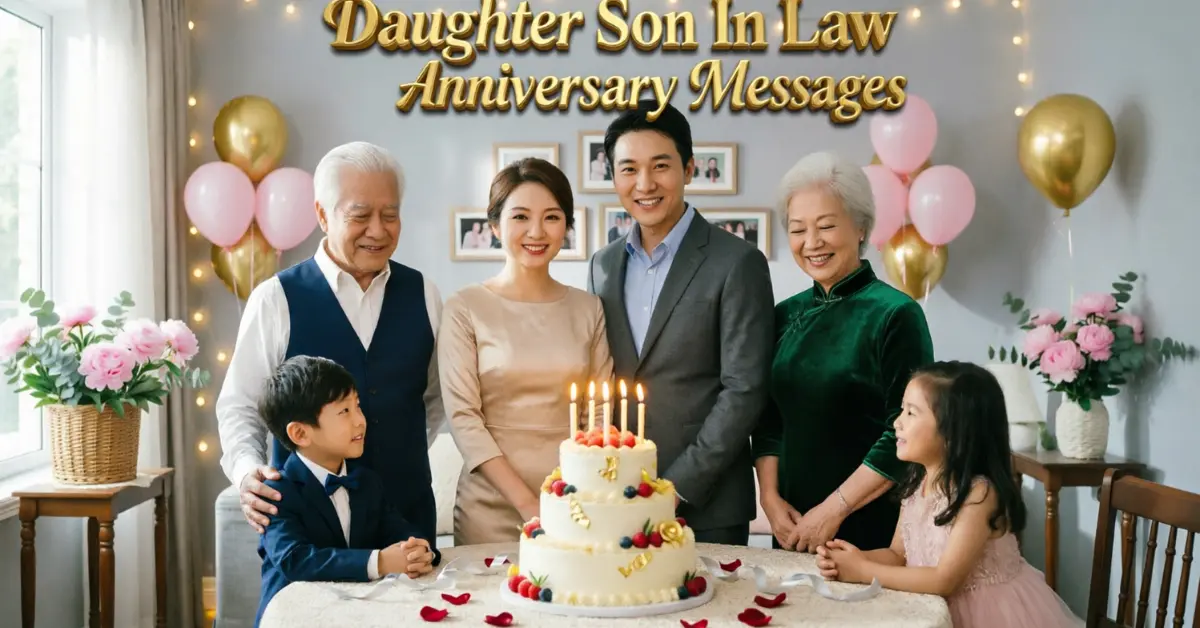 Daughter Son In Law Anniversary Messages