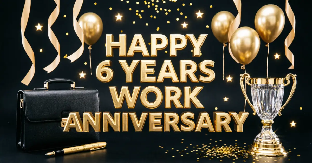 Happy 6 Years Work Anniversary