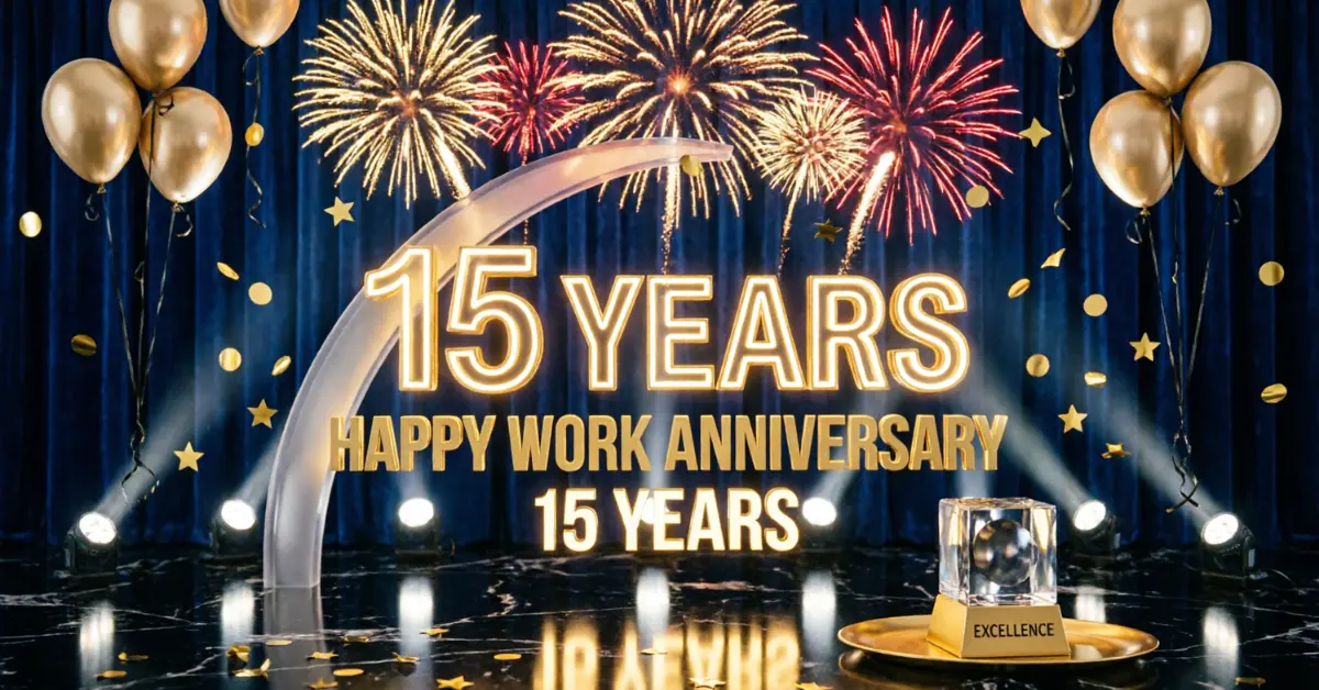 Happy Work Anniversary 15 Years