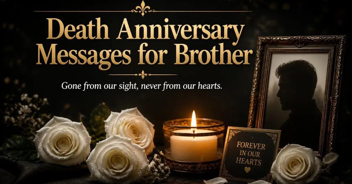 Death Anniversary Messages for Brother