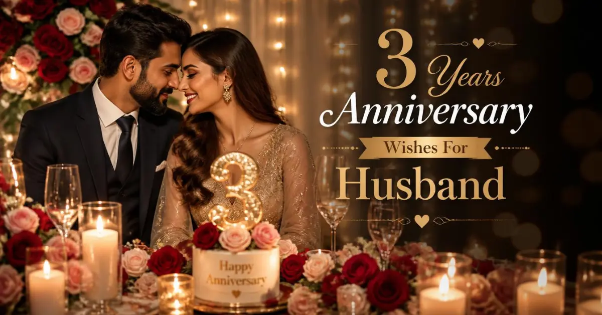 3 Years Anniversary Wishes For Husband