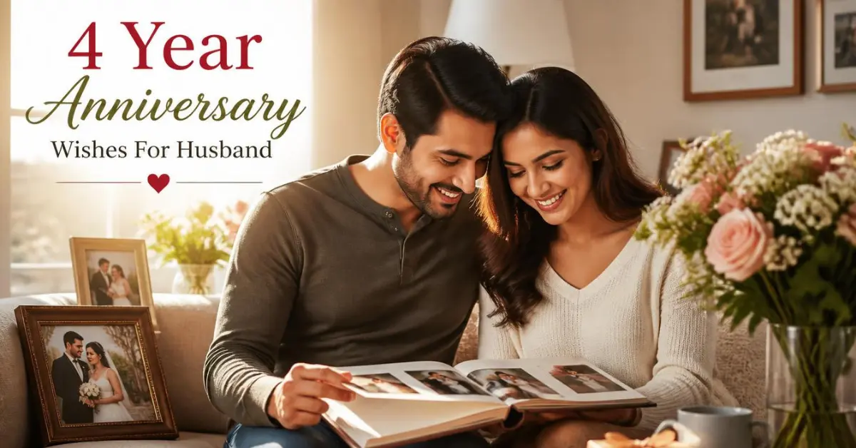 4 Year Anniversary Wishes For Husband