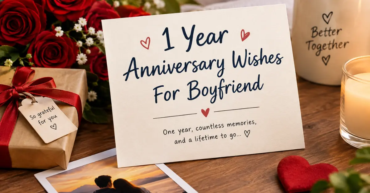 1 Year Anniversary Wishes For Boyfriend